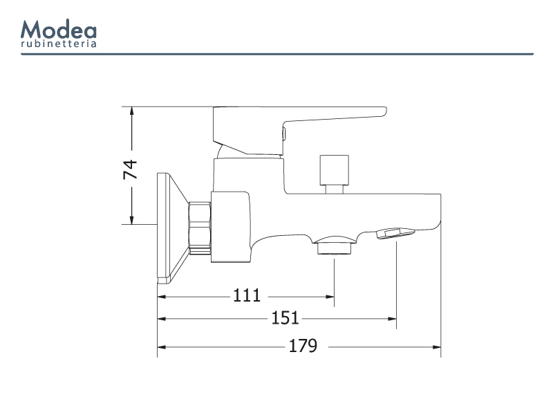 Μπαταρία Λουτρού Modea-Optima 00-02502 - Image 5